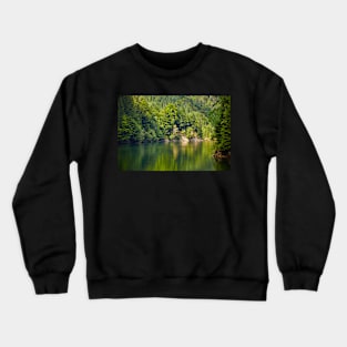 Lake and pine trees Crewneck Sweatshirt